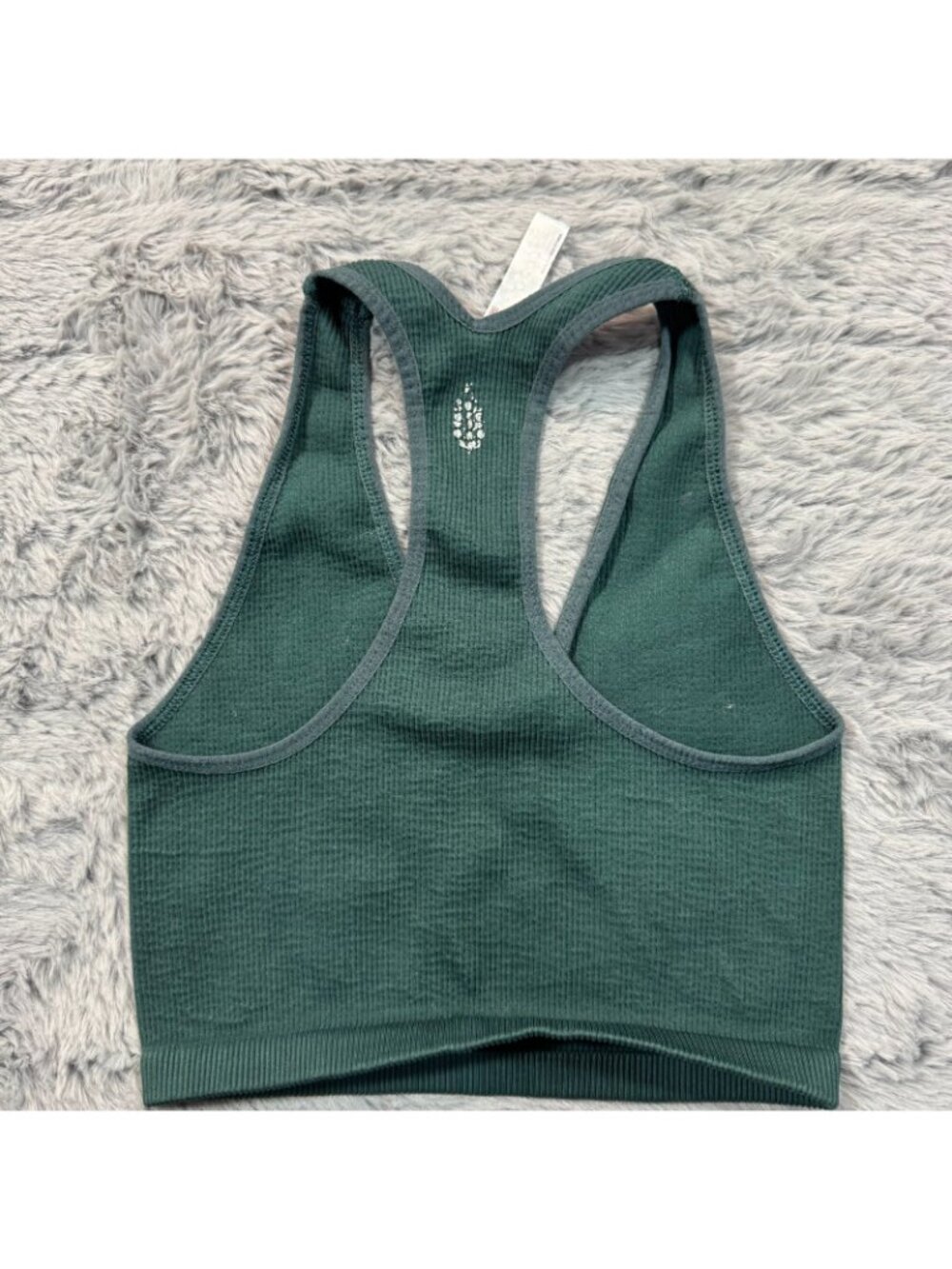 Free People Forest Green Ribbed Racerback Tank - Picture 8 of 11
